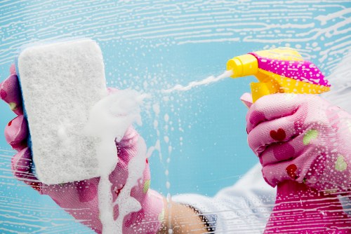 Local cleaning team working in a Ruislip property