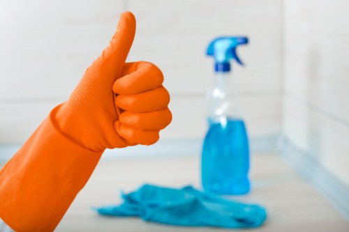 Low-carbon van used for sustainable cleaning services