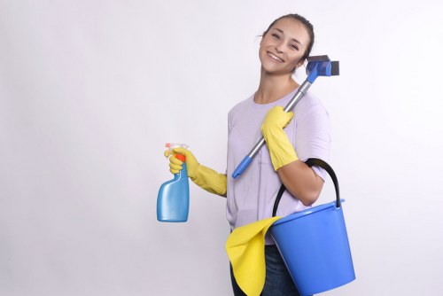 Local cleaning team maintaining a small office in Ruislip